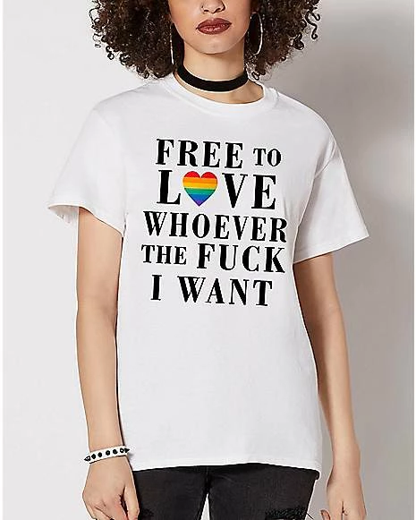 Best Sale ๐ Free To Love Whoever I Want Pride T ๐ Shirt ๐ 7 Best Sale ๐ Free To Love Whoever I Want Pride T ๐ Shirt ๐ - Image 5
