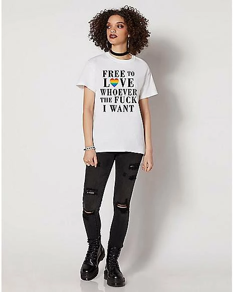 Best Sale ๐ Free To Love Whoever I Want Pride T ๐ Shirt ๐ 8 Best Sale ๐ Free To Love Whoever I Want Pride T ๐ Shirt ๐ - Image 6