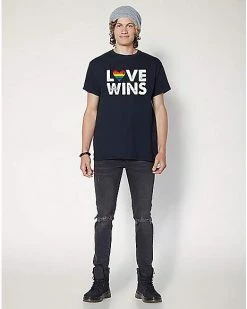 New ⭐ Rainbow Heart Love Wins Pride T 👕 Shirt 😀 -EASY Come EASY GO-shop 07618960 c