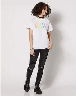 Best reviews of ✔️ Rainbow Believe In Love Pride T 👚 Shirt 🤩 -EASY Come EASY GO-shop 07619083 f