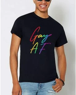 Budget 🌟 Rainbow Gay AF Pride T 👕 Shirt 😀