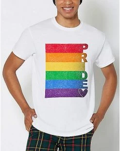 Buy 😀 Stacked Rainbow Pride T 👕 Shirt 😉
