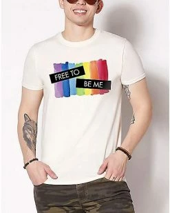 Cheapest 👏 Rainbow Free To Be Me Pride T 👕 Shirt 😉