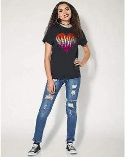 Outlet ⌛ Melting Heart Lesbian Pride T 👚 Shirt ✨ -EASY Come EASY GO-shop 07620958 f