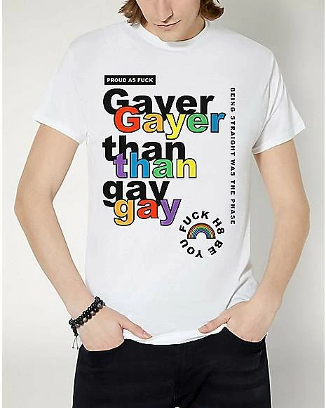 Wholesale 👏 Gayer Than Gay Pride T 👚 Shirt 🔔 3 Wholesale 👏 Gayer Than Gay Pride T 👚 Shirt 🔔