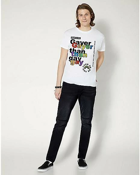 Wholesale 👏 Gayer Than Gay Pride T 👚 Shirt 🔔 5 Wholesale 👏 Gayer Than Gay Pride T 👚 Shirt 🔔 - Image 3