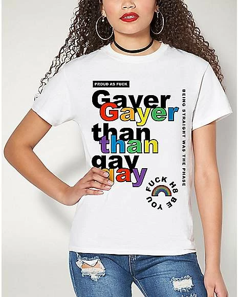 Wholesale 👏 Gayer Than Gay Pride T 👚 Shirt 🔔 7 Wholesale 👏 Gayer Than Gay Pride T 👚 Shirt 🔔 - Image 5