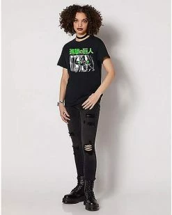 Cheapest 🛒 Green Eyes T 👚 Shirt - Attack on Titan 🎁 -EASY Come EASY GO-shop 07626252 f