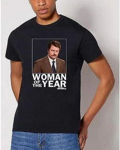 Flash Sale 🧨 Woman of the Year Ron Swanson T 👕 Shirt - Parks and Recreation 🧨