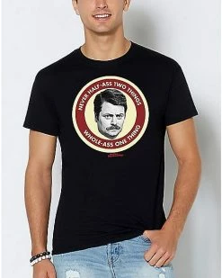 Best Sale 🧨 Whole-Ass One Thing Ron Swanson T 👚 Shirt - Parks and Recreation ❤️