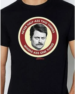 Alternative view of Best Sale 🧨 Whole-Ass One Thing Ron Swanson T 👚 Shirt - Parks and Recreation ❤️