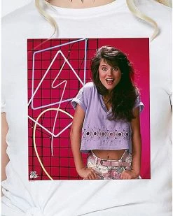 Budget 🤩 Neon Lights Kelly Kapowski T 👚 Shirt - Saved by the Bell ❤️ -EASY Come EASY GO-shop 07627219 b