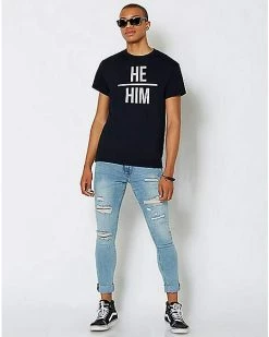 Best Pirce 👏 He Him Pronoun T 👕 Shirt 👏 -EASY Come EASY GO-shop 07629314 c