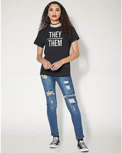 Top 10 🤩 They Them Pronouns T 👕 Shirt 😉 -EASY Come EASY GO-shop 07629439 f