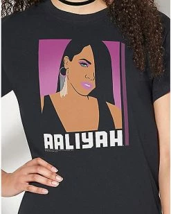 Outlet 🌟 Illustration Aaliyah T 👕 Shirt 😉 -EASY Come EASY GO-shop 07630965 b
