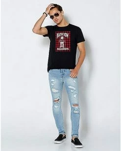 Best Sale ✨ Plaid Death Row Records T 👕 Shirt 👍 -EASY Come EASY GO-shop 07631203 c