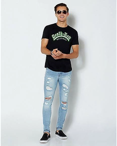 Cheapest 🥰 Neon Glow Death Row Records T 👚 Shirt 🤩 5 Cheapest 🥰 Neon Glow Death Row Records T 👚 Shirt 🤩 - Image 3