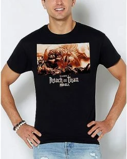 Outlet 🎁 Fallen Titan T 👕 Shirt - Attack on Titan ❤️