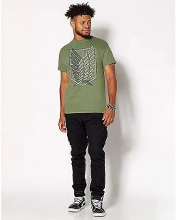 Deals 😀 Scout Symbol T 👕 Shirt - Attack on Titan 🤩 -EASY Come EASY GO-shop 07633183 c