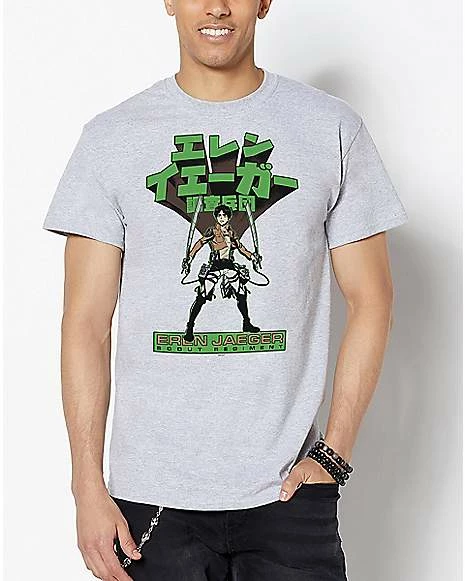 New โค๏ธ Eren Jaeger Kanji T ๐ Shirt - Attack on Titan ๐ 3 New โค๏ธ Eren Jaeger Kanji T ๐ Shirt - Attack on Titan ๐