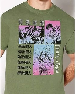 Best Pirce 😀 Panel Logos T 👕 Shirt - Attack on Titan 💯 -EASY Come EASY GO-shop 07633365 b