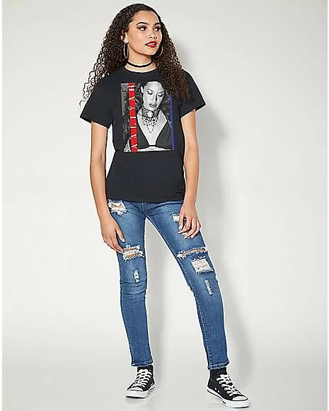 Best Pirce ๐ Aaliyah Red Stripe T ๐ Shirt ๐ 5 Best Pirce ๐ Aaliyah Red Stripe T ๐ Shirt ๐ - Image 3
