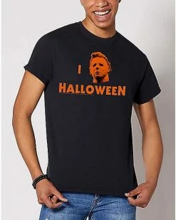 Coupon ⭐ Michael Myers I Love 🦇 Halloween T 👕 Shirt - 🦇 Halloween 🥰
