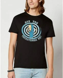 Promo 🤩 Threatening Me T 👕 Shirt - Beavis and Butt-Head 🧨
