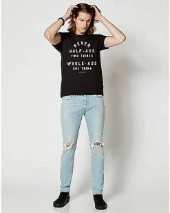 Outlet 💯 Never Half Ass T 👚 Shirt - Parks and Recreation ⭐ -EASY Come EASY GO-shop 07664071 c