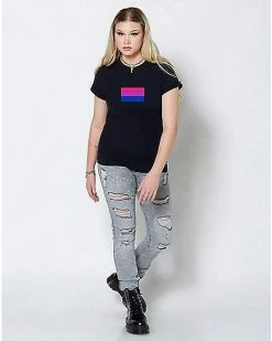 Best Pirce 🌟 Bisexual Pride Flag T 👚 Shirt 🛒 -EASY Come EASY GO-shop 07664915 c