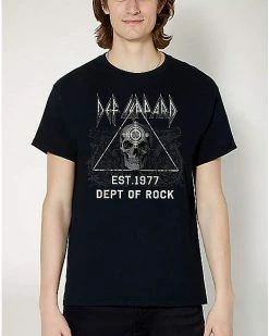 Hot Sale 👏 Skull Def Leppard T 👚 Shirt ⭐