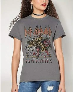 Best deal ๐ Love Bites T ๐ Shirt - Def Leppard โค๏ธ