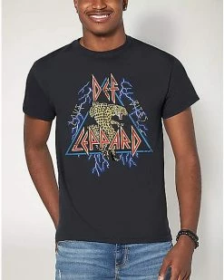 Brand new 💯 Lightning Leopard T 👕 Shirt - Def Leppard ✔️