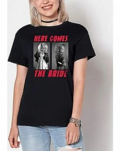 Budget 🥰 Here Comes The Bride T 👕 Shirt - Bride of Chucky 🧨