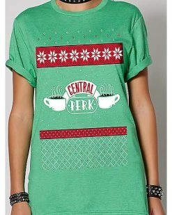 Promo 😀 Central Perk 🎁 Christmas T 👚 Shirt - Friends 🤩 -EASY Come EASY GO-shop 07690928 f