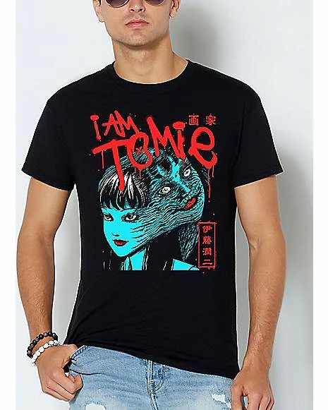 Outlet 🥰 Tomie With Knife T 👕 Shirt - Junji Ito 🌟 3 Outlet 🥰 Tomie With Knife T 👕 Shirt - Junji Ito 🌟