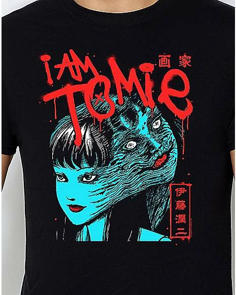 Outlet 🥰 Tomie With Knife T 👕 Shirt - Junji Ito 🌟 4 Outlet 🥰 Tomie With Knife T 👕 Shirt - Junji Ito 🌟 - Image 2