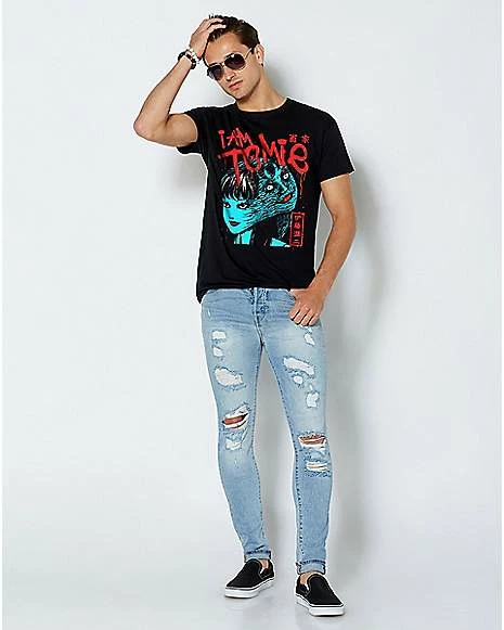 Outlet 🥰 Tomie With Knife T 👕 Shirt - Junji Ito 🌟 5 Outlet 🥰 Tomie With Knife T 👕 Shirt - Junji Ito 🌟 - Image 3