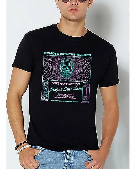 Best Pirce β Remote Viewers Needed Skull T π Shirt π 3 Best Pirce β Remote Viewers Needed Skull T π Shirt π