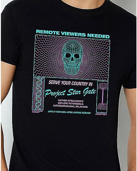 Best Pirce β Remote Viewers Needed Skull T π Shirt π 4 Best Pirce β Remote Viewers Needed Skull T π Shirt π - Image 2