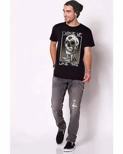 Deals 😉 Zombie I Woke Up Like This T 👕 Shirt 😀 -EASY Come EASY GO-shop 07692247 c