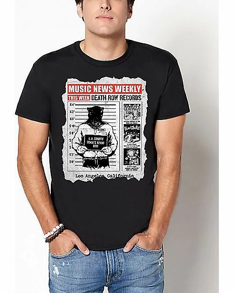Wholesale ๐ฏ Death Row Records Newspaper T ๐ Shirt ๐ 3 Wholesale ๐ฏ Death Row Records Newspaper T ๐ Shirt ๐