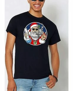 Coupon 😍 Smoking Santa T 👚 Shirt 🛒