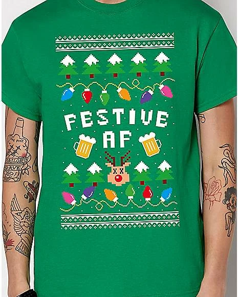 Outlet 🤩 Festive AF T 👕 Shirt 👏 4 Outlet 🤩 Festive AF T 👕 Shirt 👏 - Image 2