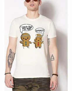 Deals 🔔 I Can't Feel My Legs Gingerbread T 👚 Shirt 🌟